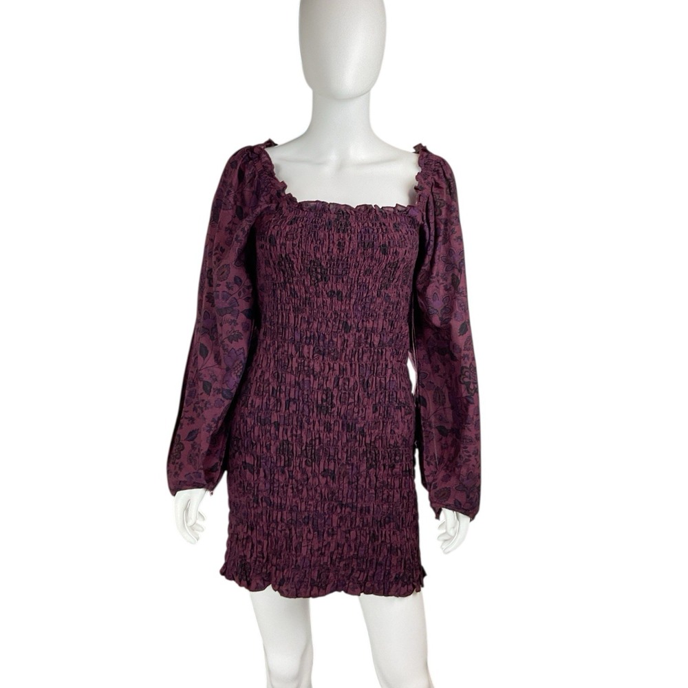 Free People Smock It To Me Mini Dress SZ‎ SMALL